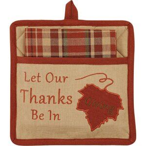 Park Designs Thanks in Giving Pocket Potholder